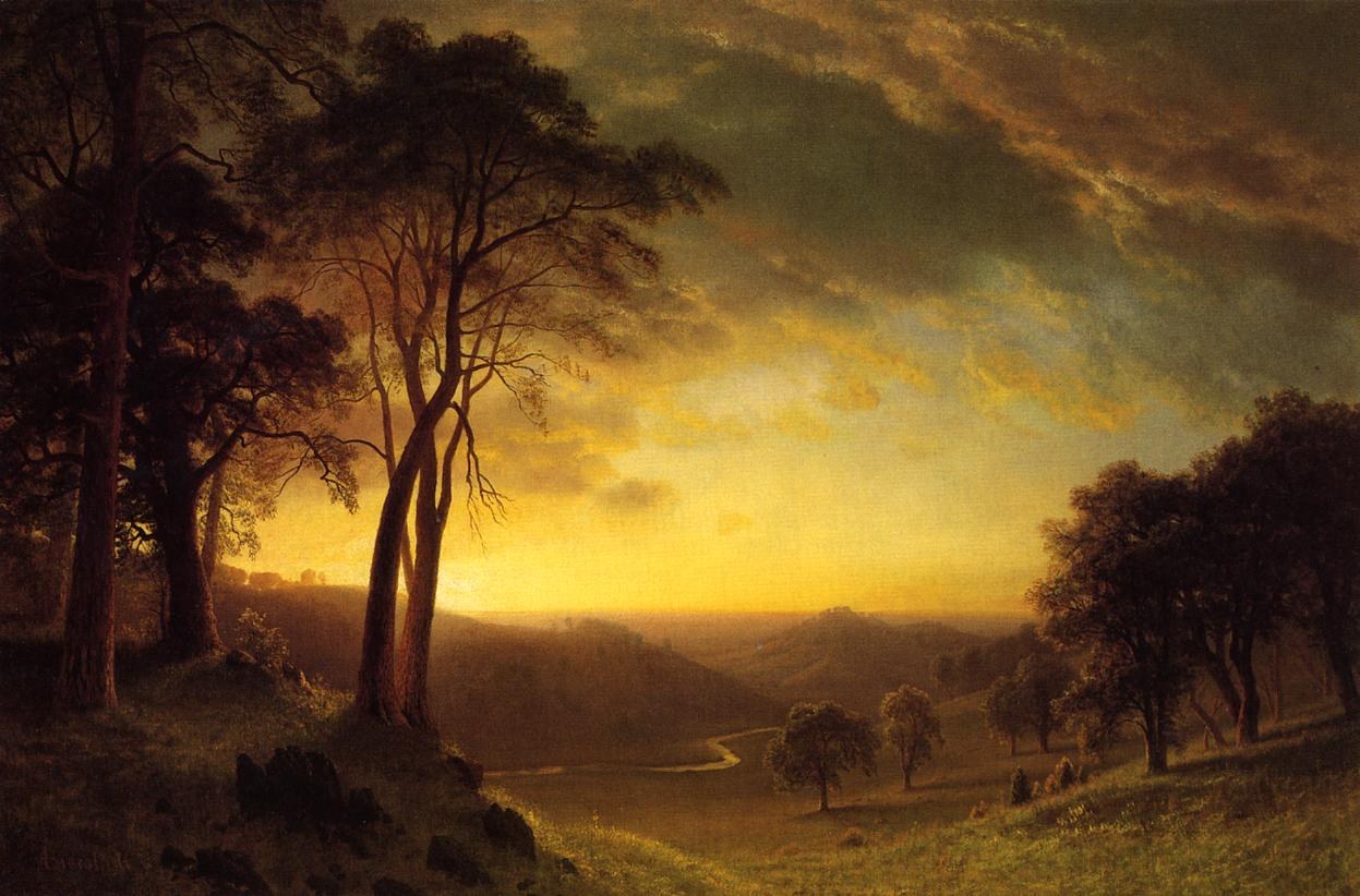 Albert Bierstadt Sacramento River Valley